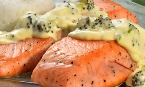 Salmão Cremoso de Airfryer/Forno